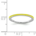 thumbnail image 5 of Sterling Silver Yellow Enameled 1.5mm Ring, 5 of 5
