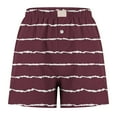 thumbnail image 3 of Annhoo Womens Pajama Shorts Plus Size Stripes Print High Waist Short Pants Summer Loose Cozy Sleepwear Shorts, 3 of 4