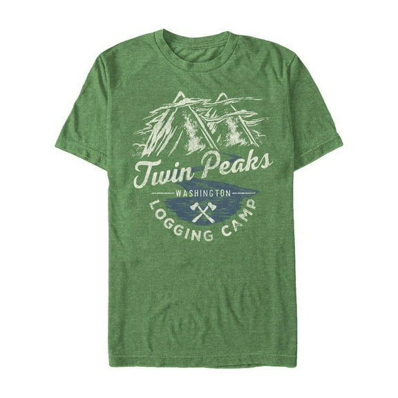 Men's Twin Peaks Logging Camp Graphic Tee Kelly Heather X Large