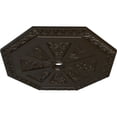 thumbnail image 3 of 29 1/8"OD x 2 1/4"ID x 1 1/8"P Spring Octagonal Ceiling Medallion (Fits Canopies up to 3"), Hand-Painted Stone Hearth, 3 of 6