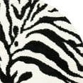 thumbnail image 3 of Safavieh Zebra Shag Collection SG452-1290 Ivory and Black Round Area Rug (5' Diameter), 3 of 4