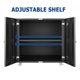 thumbnail image 3 of QinaQin Mueble metálico para impresora de oficina en casa, gabinete móvil con 2 puertas y repisa ajustable para organizar equipo y suministros, 3 of 8