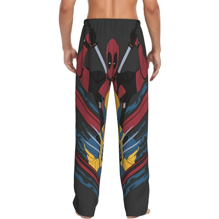 Deadpool Pajama Pants Drawstring Elastic Waistband Loungewear Comfy Separate Bottoms Sleep PJ Pants for Men Women X Large Walmart