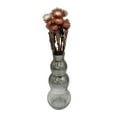 thumbnail image 3 of Bergamo Art Set of 2 Decorative Handmade Bubble Flower Vases in Black and Silver, 3 of 4