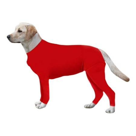 Dog Recovery Shirt Pet Puppy Care Suit Long Sleeves Bodysuit Jumpsuit Anti Licking Wounds Help Post