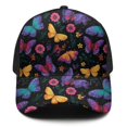 thumbnail image 2 of Design Pattern Baseball Cap – Stylish Spliced Design Adjustable Trucker Hat with Full Print Front & Brim, Breathable Cotton Blend Snapback for Sports, Travel & Daily Wear, 2 of 3
