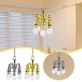 thumbnail image 1 of Mini Gold Crystal Chandelier - A Delightful Miniature Scene Model for Dollhouses, 1 of 6
