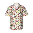 thumbnail image 2 of Goofa Ice Cream Popsicles Hawaiian Shirt for Men, Unisex Summer Beach Casual Short Sleeve Button Down Shirts,Aloha Tropical Floral print shirt-, 2 of 9