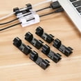thumbnail image 4 of 16 clips de cable autoadhesivos, soporte para cables, organizador de cables para una hermosa oficina en casa (L), 4 of 8