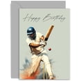 thumbnail image 1 of Tarjeta de Cumpleaños Old English Company con Ilustración de Jugador de Cricket, 1 of 5