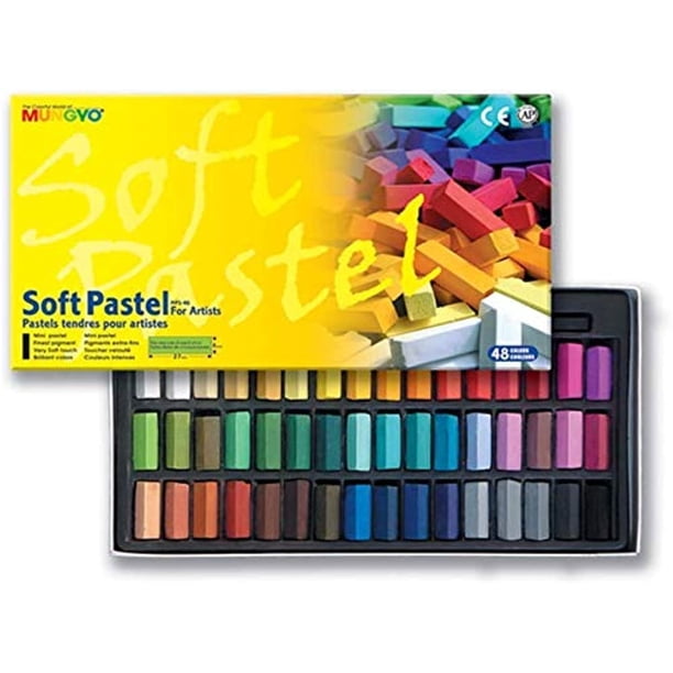 Set Mungyo de 48 colores surtidos en tonos pastel suaves, no tóxico