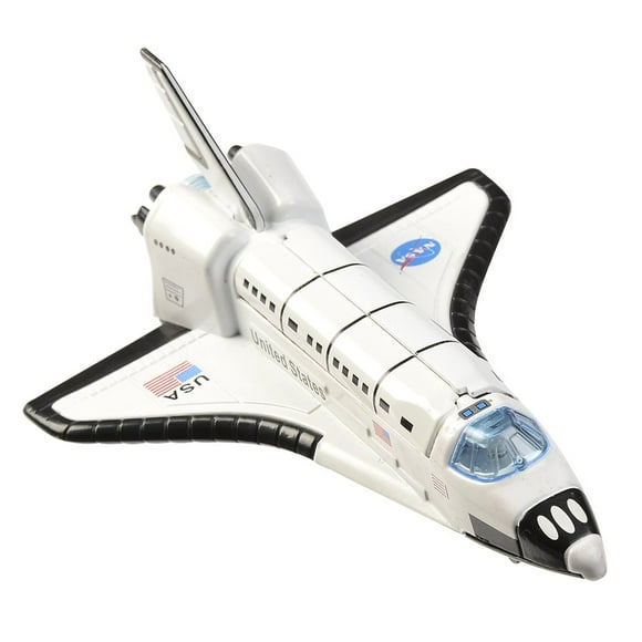 Transbordador espacial Toy Aeromax Pull Back, fundido a presión, escala 1:400