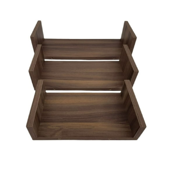 Set de 3 Repisas Flotantes estilo U 45 x 15 cm Nogal Terracota.328 Hanlob 3 Repisa Flotante Moderna