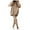 Khaki, variant on WREESH Womens Sweatsuits Winter Thickened Plush Pants Sweatshirt Long Pants Suit Long Sleeved Hooded Suit Beige