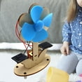 thumbnail image 1 of Solar Fans Panel Intelligence Toy 3D Building Constuction Education DC Motor blue, 1 of 8