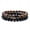 D, variant on Beaded Bracelets Men Women 8mm Lava Rock Chakra Beads Elastic Natural Stone Agate Bracelet