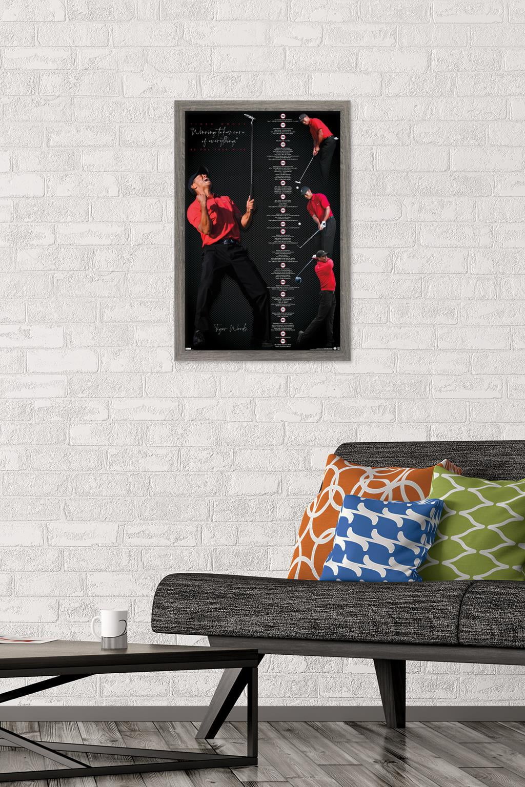 Tiger Woods - Timeline 16.5" x 24.25" Framed Poster, by Trends International