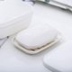 thumbnail image 5 of BRILLAR Paquete de 2 jaboneras y soporte para esponja, soporte para jabón de viaje a prueba de fugas e impermeable para el hogar, el baño y el exterior (blanco), 5 of 5