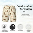 thumbnail image 4 of Kdxio Heart Dachshund Print Men's Swim Trunks with Compression Liner 7 Inch Inseam Quick Dry Swim Shorts, 4 of 7