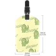 thumbnail image 6 of Square 2Pack PU Leather Dinosaur Cruise Luggage Tag with Privacy Cover and Name ID Tag for Travel Handbags Backpacks Luggage Tags, 6 of 6