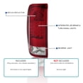 thumbnail image 3 of Spec-D Tuning Red Clear Lens LED Tail Lights Compatible with 1997-2003 Ford F-150, 1999-2007 Ford F-250/F-350/F-450/F-550 Super Duty, Left + Right Pair Assembly, 3 of 7