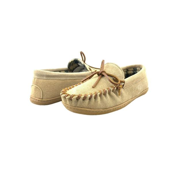leather slippers with flannel lining