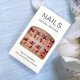 thumbnail image 3 of Uñas postizas adhesivas LOPMNGHT medianas rosa con flores 24 piezas, 3 of 6