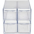 thumbnail image 6 of deflecto Desk Cube, with Four Drawers, Clear Plastic, 6 x 7-1/8 x 6, 6 of 9