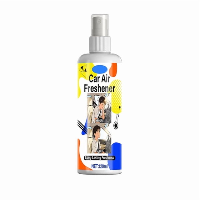 Ambientador en spray para coche y eliminador de olores para mascotas y rejillas de ventilación | Frescura duradera para el coche, el hogar y la oficina | Seguro para todas las superficies 120 ml