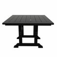 thumbnail image 4 of WestinTrends Malibu 5 Piece Adirondack Outdoor Dining Set, All Weather Poly Lumber Patio Table and Chairs Furniture Set, 43" Trestle Square Dining Table and 4 Adirondack Dining Chair, Black, 4 of 8