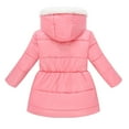 thumbnail image 3 of Favoffer Kids' Hooded Parka Coat, Winter Long Fleece-Lined Jacket with Faux Fur Trim, Boys Girls Warm Outerwear 4-12Y, 3 of 8