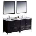 thumbnail image 2 of Fresca Oxford 72" Espresso Traditional Double Sink Bathroom Vanity, 2 of 12