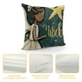 thumbnail image 4 of Nawypu  Merry Christmas Black Girl Angel Decorative Throw Pillow Covers  Religious Xmas African American Holly Jolly Porch Outdoor Home Decor, Noel Joy Winter Holiday Couch Cushion Case, 4 of 5