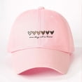 thumbnail image 4 of Baseball Caps For Women Men Heart Dad Hat Adjustable Lightweight Cotton Unisex Cap For Sports & Everyday Wear One Size 1 pc, 4 of 4