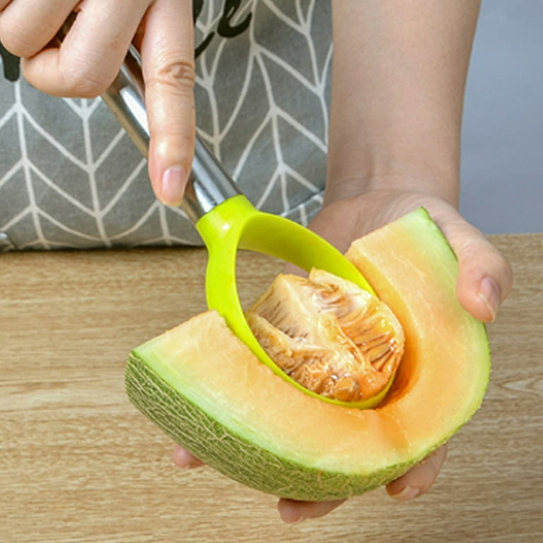 Melon Baller Scoop Set, Melon Corer Peeler, 3 in 1 Stainless Steel