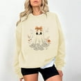 thumbnail image 2 of Drses‌‌ ‌‌‌‌‌‌‌‌‌‌‌‌‌‌‌‌‌‌‌‌‌‌Women's Halloween Spooky Ghost Graphic Long Sleeve Crewneck Casual Sweatshirt, 2 of 4