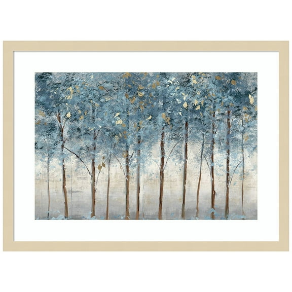Amanti Art Golden Forest Wood Framed Wall Art Print