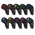thumbnail image 2 of Cubierta de cabeza de golf Sunnimix 10x PU cuero negro, 2 of 8