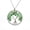 Straight Tree, #03 Light green, variant on US Seven-Chakra Tree of Life Healing Energy Pendant Crystal Meditation Necklace