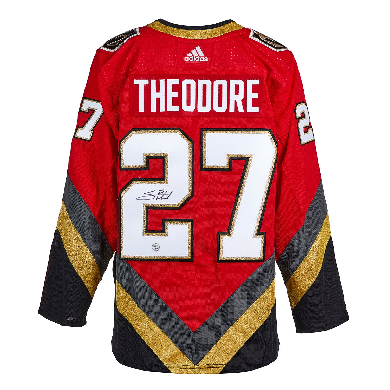 Vegas Golden Knights #27 Shea Theodore Authentic Player White Away Jersey