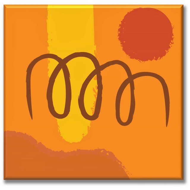 Cuadro Canva Listo Para Colgar Tipo Galería Espiral 80X80 cm Pixtreats