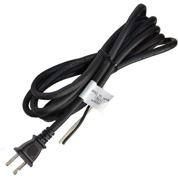 HQRP 16-AWG AC Power Cord for Makita 664265-4 LS1011 LS1020 LS1030 LS1000 2401B LS1430 LS1400 Miter Saw Mains Cable Repair, 2-Wire