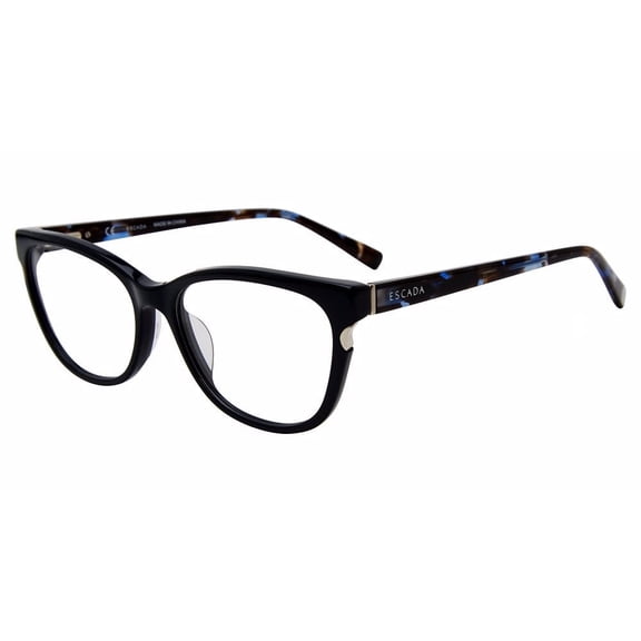 Escada Women's Eyewear Plastic Deep Navy Cateye Frame, VESD44K. OD82 54mm