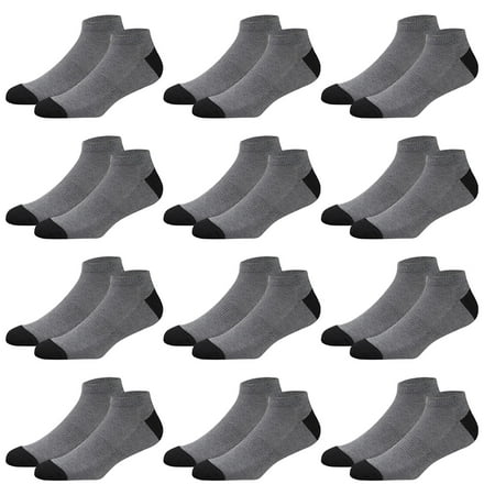 

CherryHome Men Crew Socks 12 Pairs Breathable Low-cut Socks for Men Women Sports Color Matching Soft High Elasticity Anti-slip Sweat Absorption Contrast Color