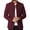 Wine red, variant on Langwyqu Stand Collar Men Solid Color Long Sleeved Buttons Blazer Coat