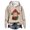 Khaki, variant on Tiweut Women's Hoodies Christma Hoodies Cartoon Cow Graphic Long Sleeve Hooded Pullover Sweatshirt Cozy Loose Fit Pullover Relaxed Fit Tops Black,L