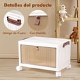 thumbnail image 4 of 4 Niveles Cajas de Almacenamiento, Contenedores de Organizador Plegable de Plástico con Tapas Y Ruedas, Cajas de Organización Apilables para Dormitorio, Sala y Cocina, 4 of 8