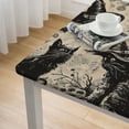 thumbnail image 4 of HAOXIT Halloween Witch Pumpkin Waterproof Square Table Cloth Cover Decorations Fabric Square Tablecloth Home Dining Room Kitchen Decor 52*52, 4 of 7
