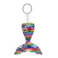 thumbnail image 1 of Colorful Shiny Sequins Mermaid Tail Charm Keychain Key Rings Backpack Car Keyring Phone Accessories (1), 1 of 8
