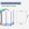 thumbnail image 5 of 80 Count Cat Litter Bags for Automatic Litter Box Self Cleaning, Replacement Extra Large Cat Litter Liners, 4 Rolls Drawstring Waste Bags for Robot, 18 x 18 Inches, 5 of 5